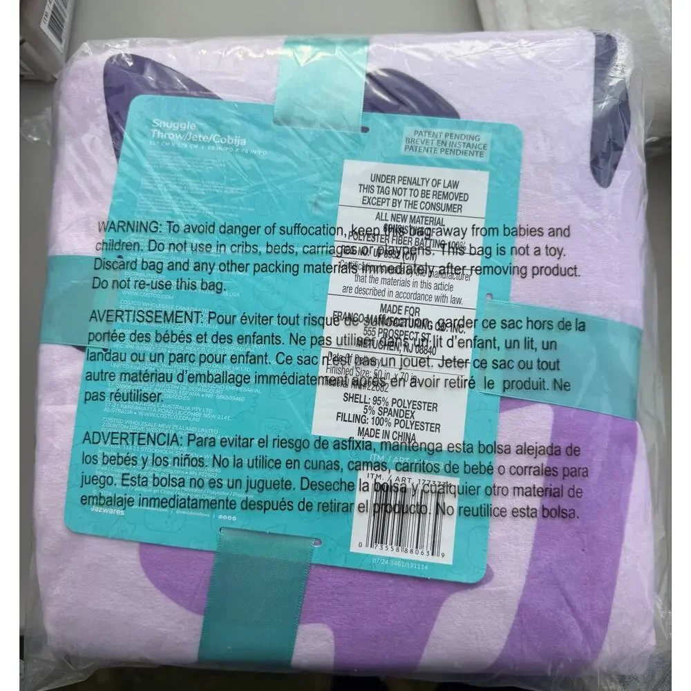 Squishmallows Snuggle Throw Blanket 50”x70” Super Soft